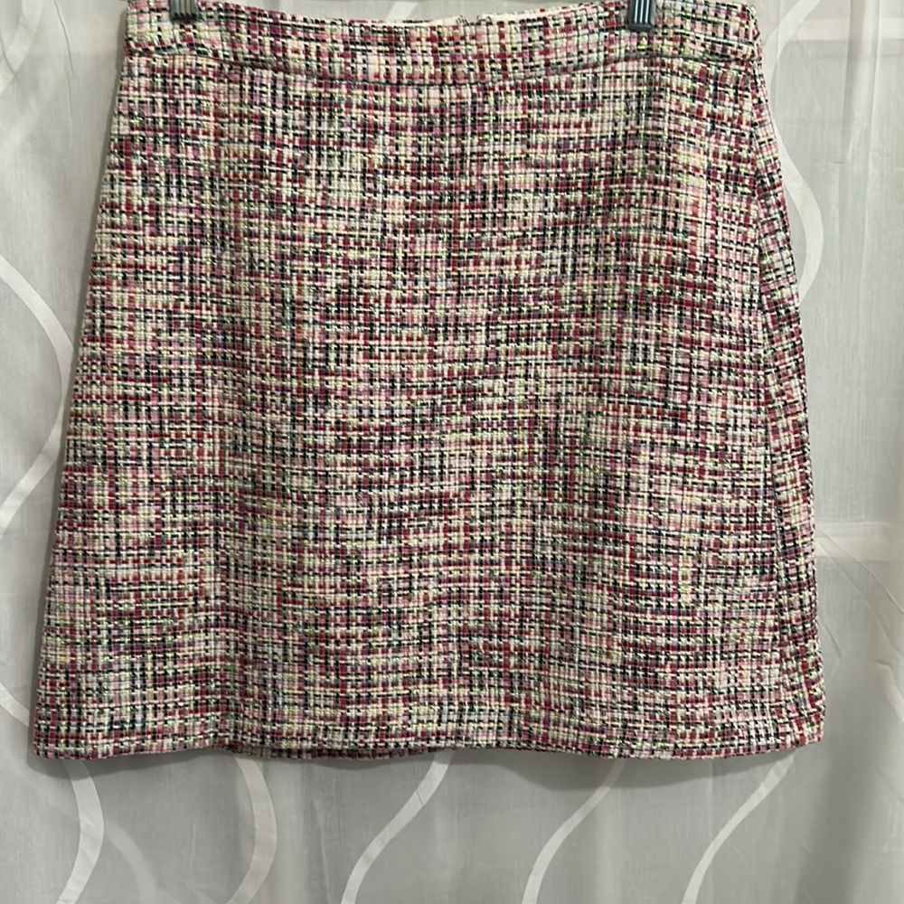 Ann Taylor Pink Tweed skirt, Size 8 - Picture 1 of 8